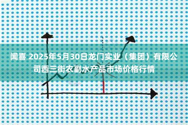 闻喜 2025年5月30日龙门实业（集团）有限公司西三街农副水产品市场价格行情