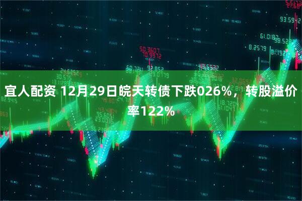 宜人配资 12月29日皖天转债下跌026%，转股溢价率122%